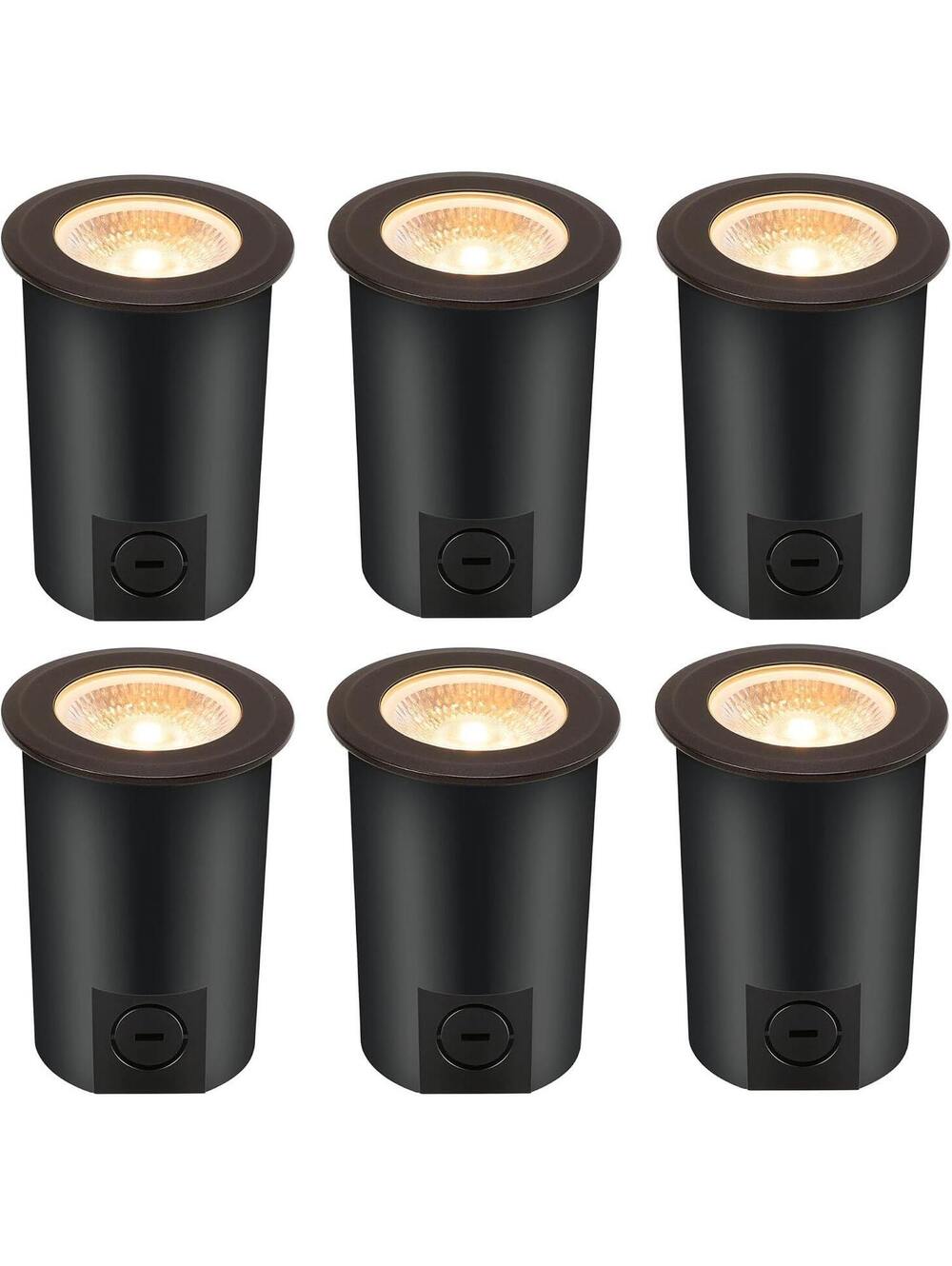 LED Outdoor Landscape Well Lights - 6-Pack 9W, Adjustable Color Temp